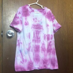 Tie Dye Kids Tee Shirt Size Large No6